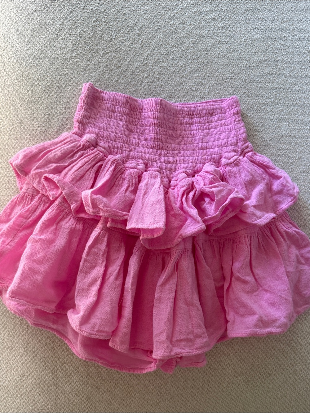 Cotton Collection Pink Ruffle Skort